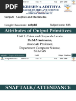 1.9 Color and Gray Scale - Attributes of Output