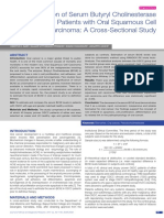 Butyrylcholinesterase in Oscc