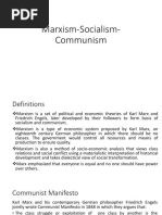 Marxism Socialism Communism