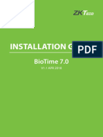 BioTime 7.0 Installation Guide V1.1 APR 2018