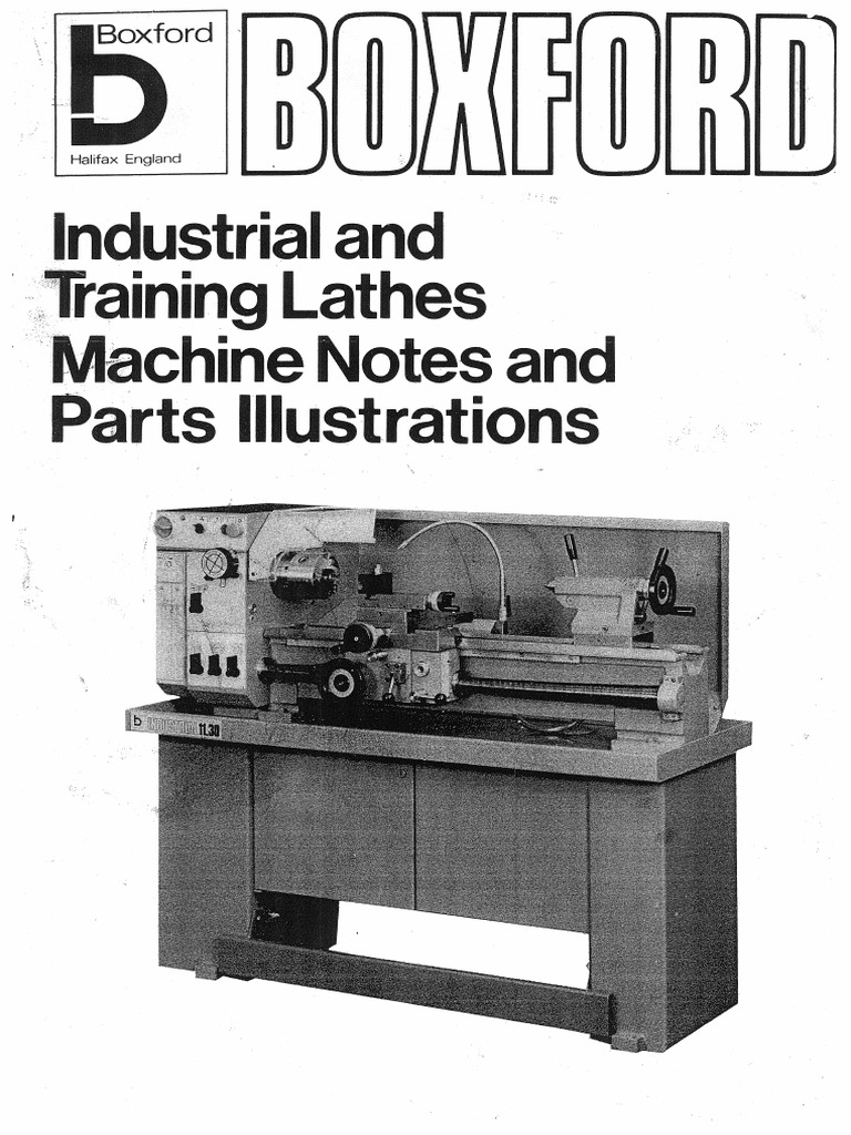 Boxford Lathe Serial Numbers