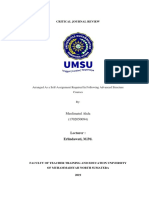 CRITICAL JOURNAL REVIEW ADVANCED STRUCTURE