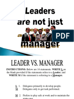 13.leaders Are Not Just Manager