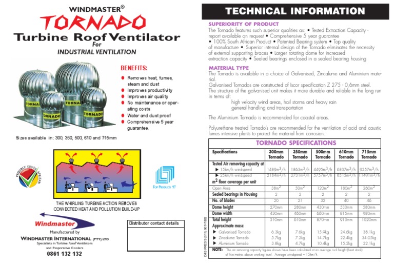 Turbine Roof IndustrialVentilation PDF PDF Ventilation