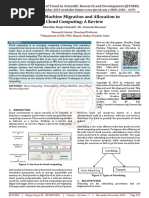 Virtual Machine Migration and Allocation in Cloud Computing: A Review