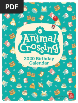 Animal Crossing Calendrier D Anniversaire Pdf