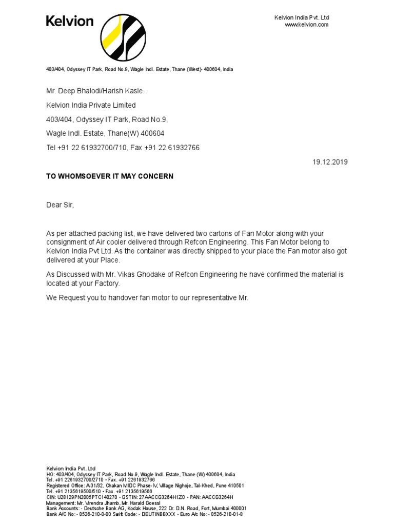 Kelvion Letterhead | PDF