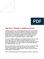 hospital business plan