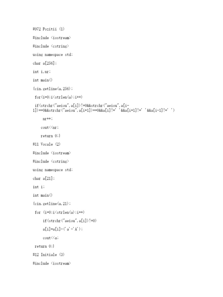 Probleme Info | PDF | C++ | Computer Programming