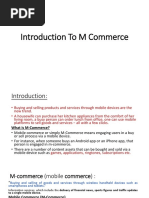 Introduction To M Commerce