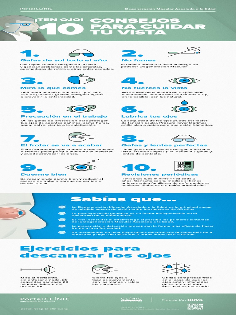 Consejos para El Cuidado de Los - Ojos | PDF | Ojo | Catarata
