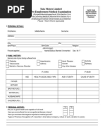 Pre Medical Form PDF