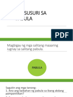 Pagsusuri Sa Pabula