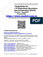 Nism Depository Operations Study Notes PDF