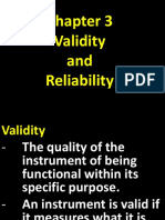 CHAPTER 3 Validity and Reliability