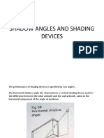 Shadow Angles and Shading Devices