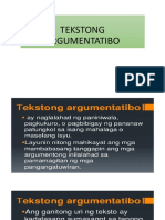 Tekstong Argumentatibo