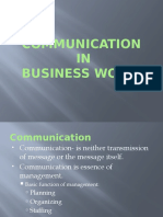 Communication in Business World