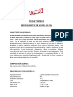 Ficha Tecnica de Hipoclorito PDF