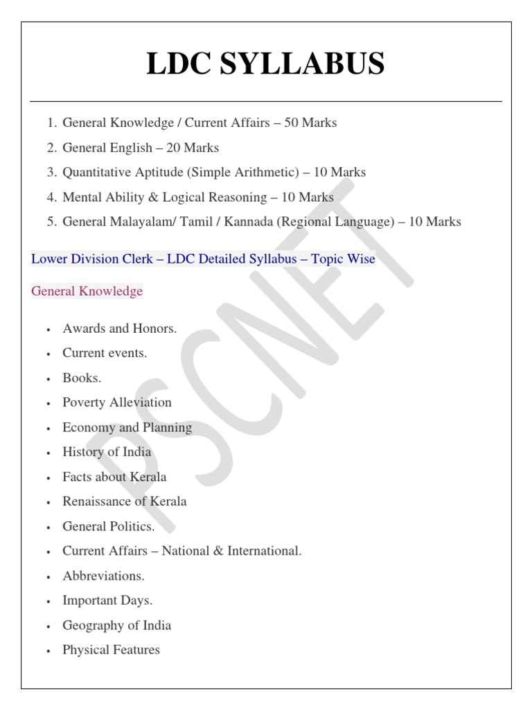 Ldc Syllabus Pdf English Language Grammatical Number