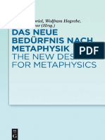 Markus Gabriel, Wolfram Hogrebe, Andreas Speer (eds.) - Das neue Bedürfnis nach Metaphysik — The New Desire for Metaphysics-Walter de Gruyter (2015)