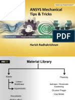 ANSYS Mechanical Tips-Tricks - Radhakrishnan