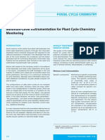 Lesson 12 Minimum Level Instrumentation for Plant Cycle Chemistry Monitoring