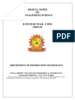 Management Science (R15a0065) PDF