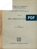 The Lebesgue Integral Burkill PDF