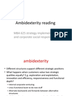 Ambidexterity Reading