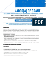 TDRs - Coordinador (A) de Grant - Baja Verapaz PDF