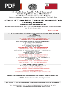 Affidavit of Ucc1 - Strawman