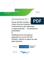 IAASB Prise Position Definitive ISA 800 Revisee Janvier 2016