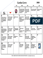 Calendar January 2020 PDF