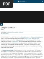 Gregorian Chant