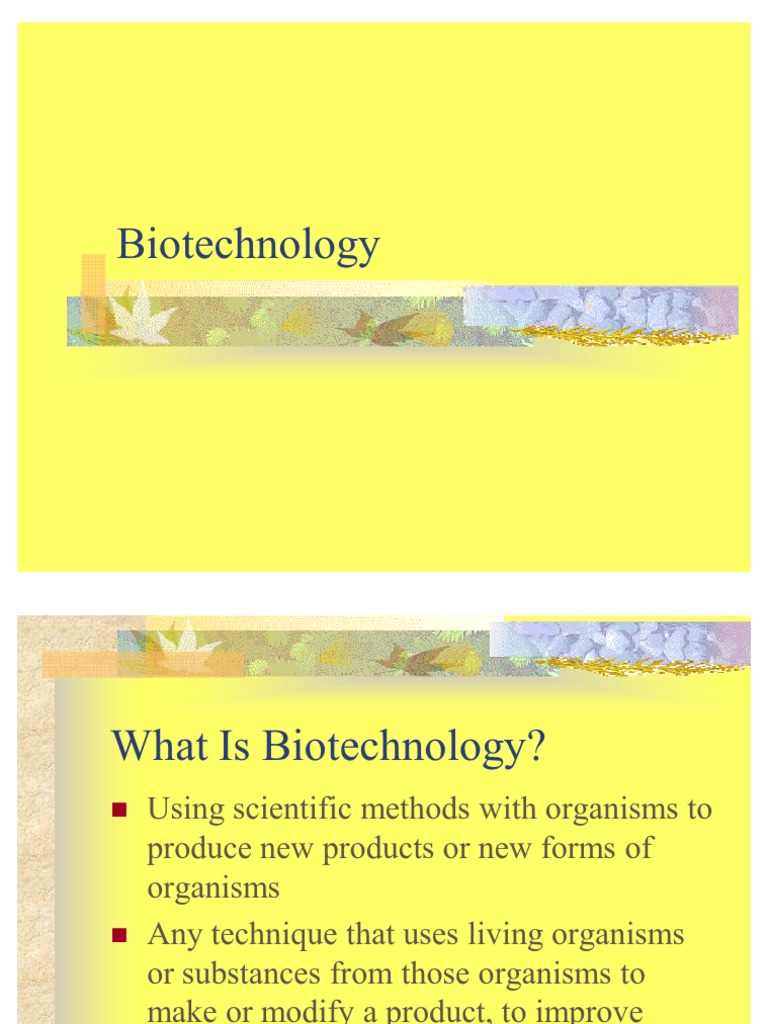 Biotechnology | PDF
