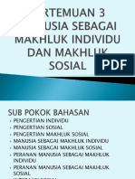 5 Manusia Sebagai Makhluk Individu Dan Makhluk Sosial