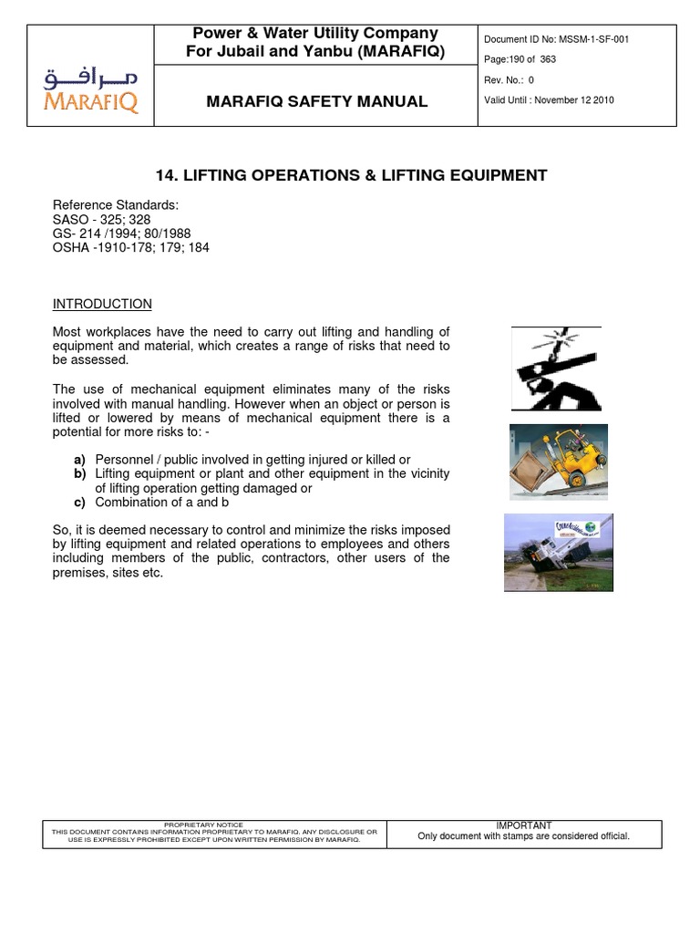 14.lifting Operations & Lifting Equipment PDF Crane (Machine