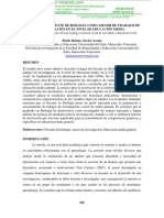 El Papel Del Docente de Biología Como Asesor de Trabajos de Investigación en El Nivel de Educación Media.