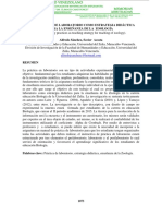 Las Prácticas de Laboratorio Como Estrategia Didáctica para La Enseñanza de La Zoología