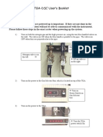 How To Use The TGA - DSC (Kalorimeter)