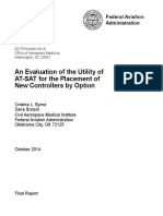 An Evaluation of The Utility of AT-SAT For The Placement of New Controllers by Option