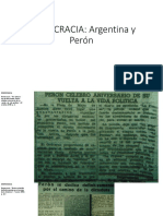 Diario Democracia Argentina y Perón