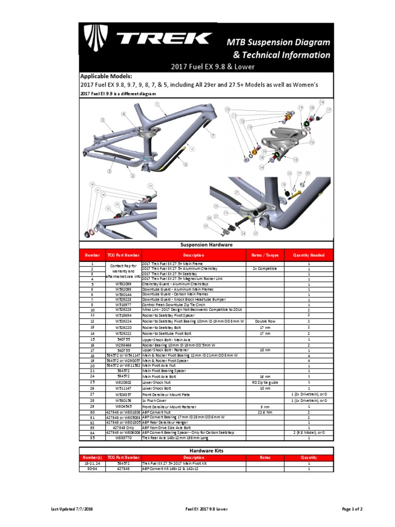 trek fuel ex bearing replacement
