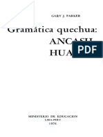 Parker Gary J - Gramatica Quechua Ancash Huailas