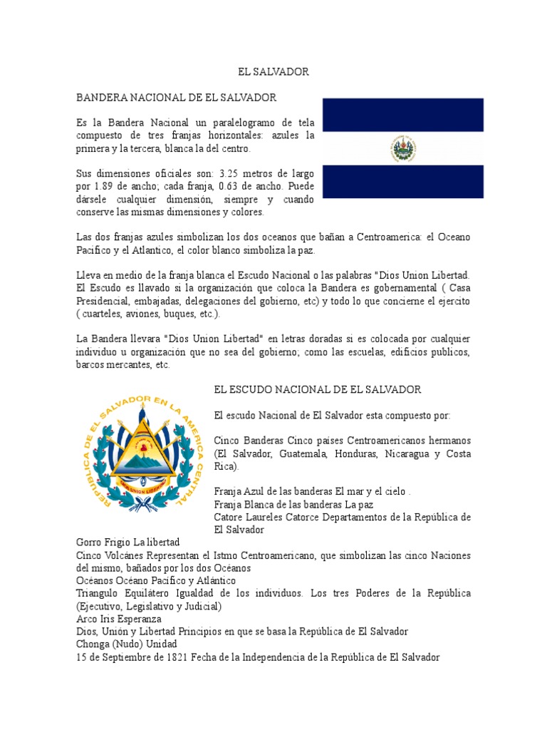 Simbolos Patrios de Centroamerica | PDF | Costa Rica | Naturaleza, image size:768x1024