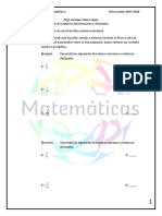 Nota de Clase 7.1 Conversión de Fracciones Comunes y Números Decimales.