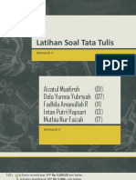 Latihan Soal Tata Tulis