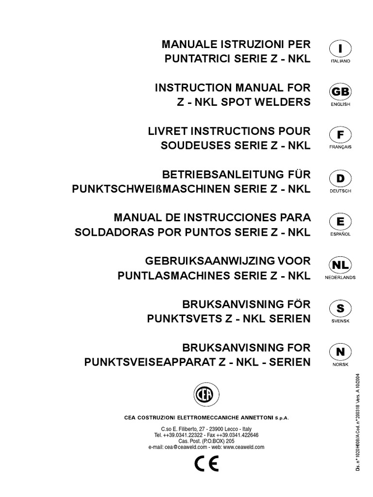 Spot Welder Manual | PDF