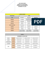 Mas Schedule December 15 24 2019